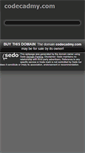 Mobile Screenshot of codecadmy.com