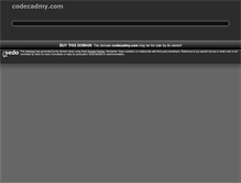 Tablet Screenshot of codecadmy.com